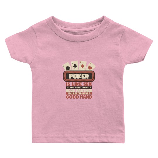 Poker Casino Poker Player Gambling Roulette Baby T Shirts