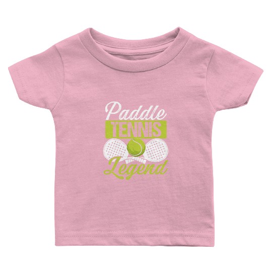 Paddle Tennis Player Match Paddle Legend Baby T Shirts