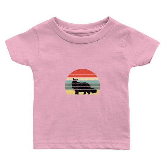 Cat Lover Gift Baby T Shirts Retro Maine Cat
