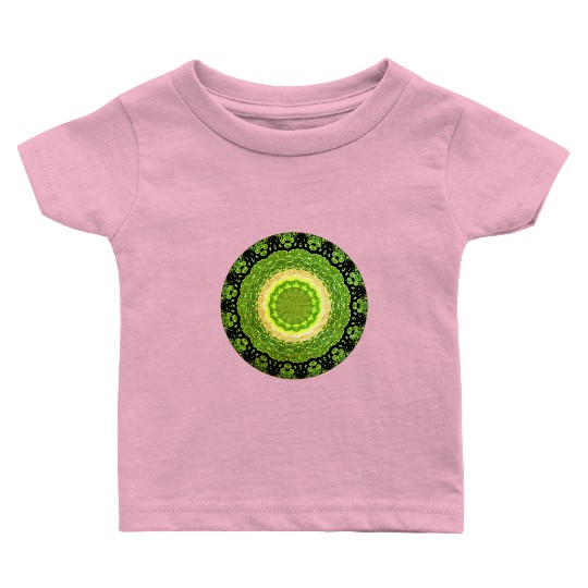 Green Yellow Sun Baby T Shirts