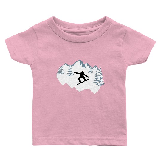 Snowboarding, snowboarder Baby T Shirts