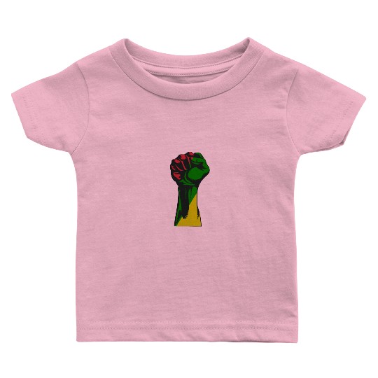 Cool African Ancestry Pride Flag Black History Baby T Shirts