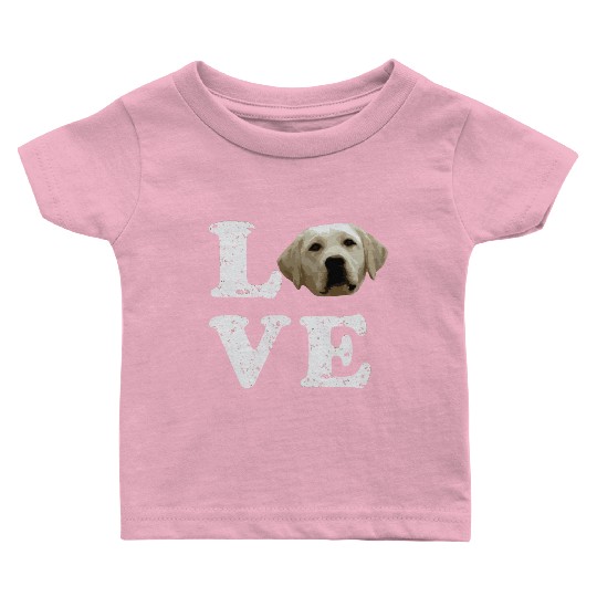 I Love My Yellow Lab Labrador Retriever Dog Baby T Shirts