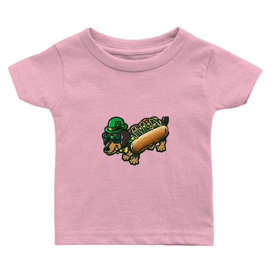 St Patrick's Day Chicago Dog Baby T Shirts