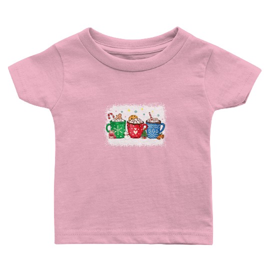 Christmas Hot Chocolate Peppermint Mocha Baby T Shirts