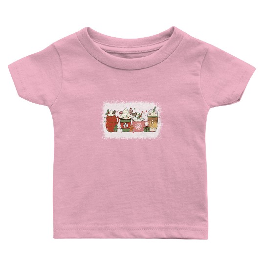 Christmas Hot Chocolate Peppermint Mocha Baby T Shirts