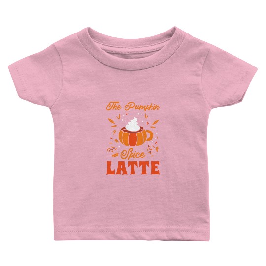 Pumpkin Spice Latte Halloween Coffee Lover Tarot Baby T Shirts