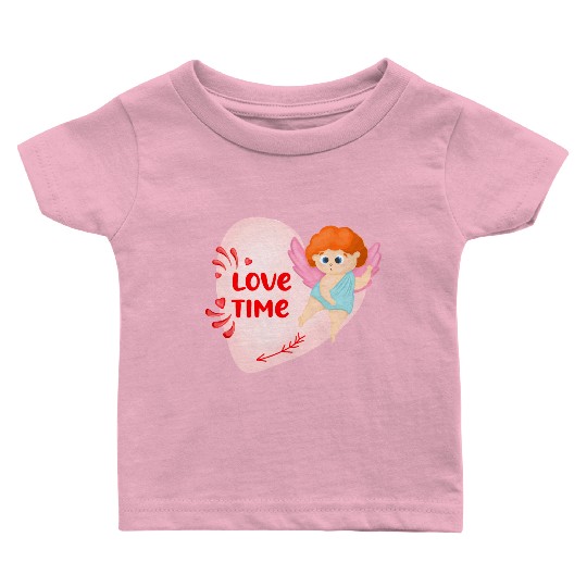 Quote for valentine's day. Lovely cupids Baby T Shirts