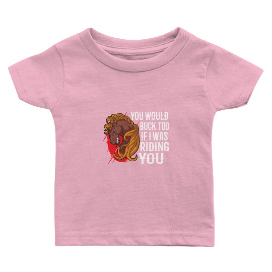 Cowboy Barn Bull Rider Rodeo Country Western Movie Baby T Shirts