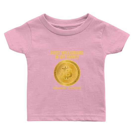 Bitcoin Millionaire Decentralized Crypto Baby T Shirts