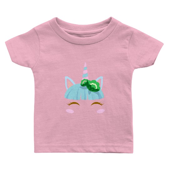 Green Shamrocks Irish Cute Unicorn Girls St Patric Baby T Shirts