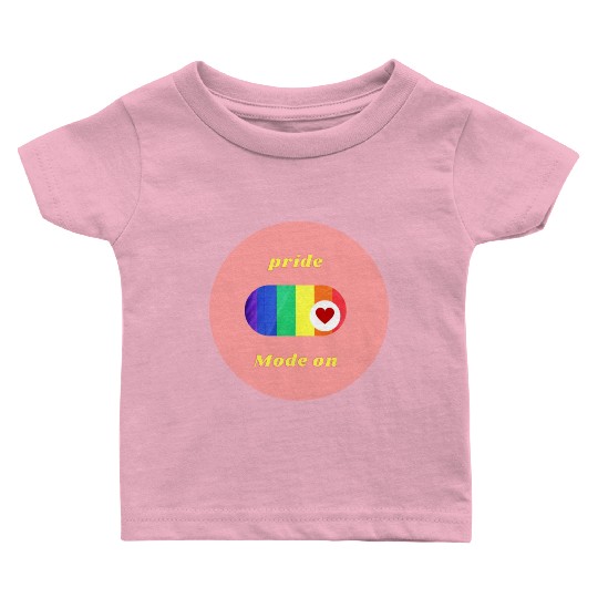 Colorful Pride Mode LGBT Circle Sticker 1 modified Baby T Shirts