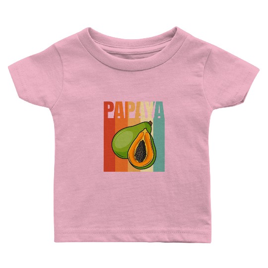 Retro Papaya Baby T Shirts