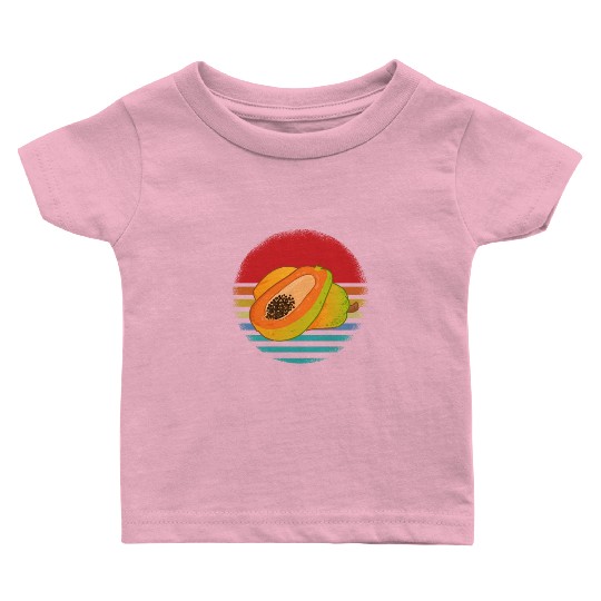 Retro Papaya Baby T Shirts