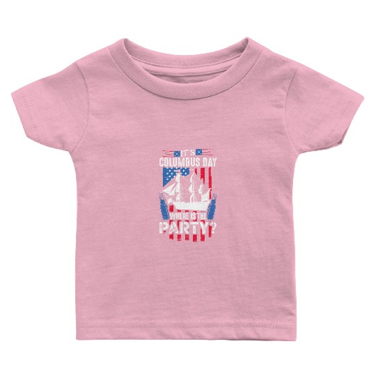 It's Columbus Day 1942 American Italian Baby T Shirts