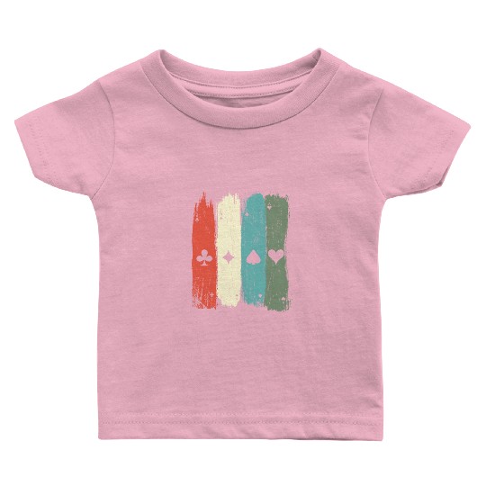 Vintage Ace Pips Casino Blackjack Gambling Poker C Baby T Shirts