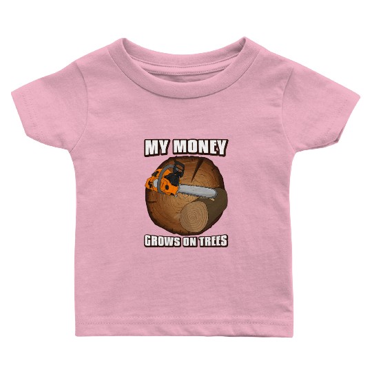 chainsaw Lumberjack Baby T Shirts