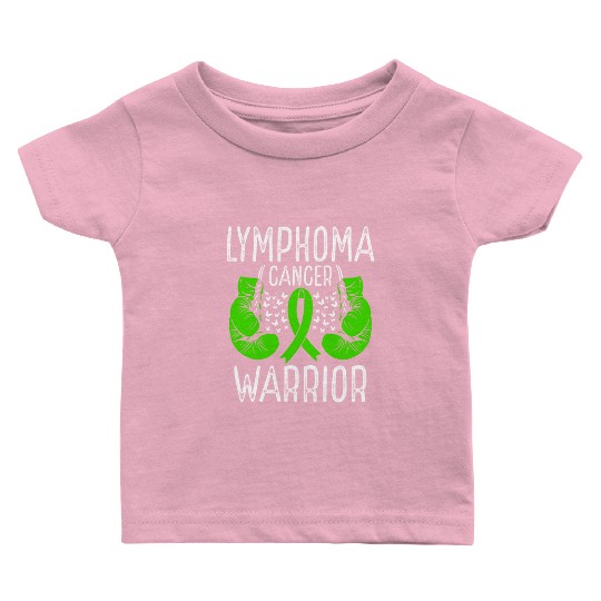Lymphoma Cancer Warrior Awareness Ribbon Gloves Baby T Shirts