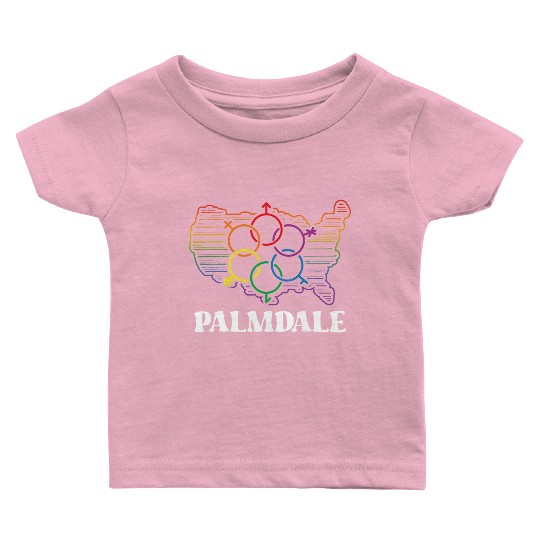 Palmdale Pride Month Pride Flag LGBT Community LGB Baby T Shirts