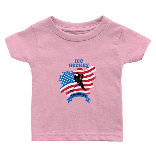 Ice hockey adventure Baby T Shirts