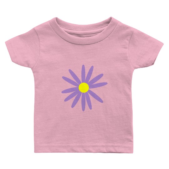 Lavender Daisy Baby T Shirts