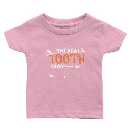 The Real Tooth Fairy - Halloween Baby T Shirts