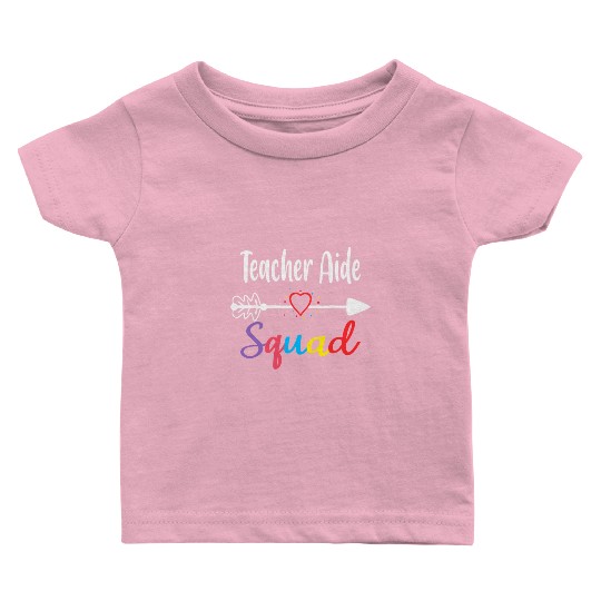 Teacher Aide Squad Funny Back To School Teacher su Baby T Shirts