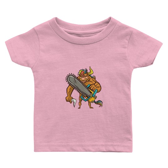 Muscular bull chainsaw Muscular bull chainsaw insp Baby T Shirts