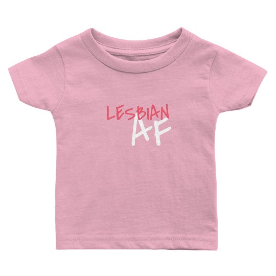 Lesbian AF LGBT Graffiti Pride Month Baby T Shirts