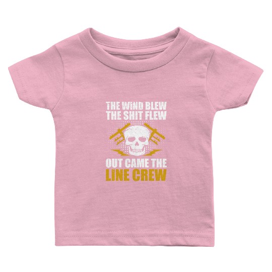 Funny Electrical Lineman Saying Thank A Lineman Baby T Shirts
