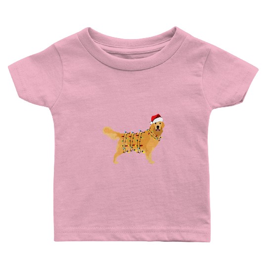 Christmas Golden Retriever Happy New Year Gift For Baby T Shirts