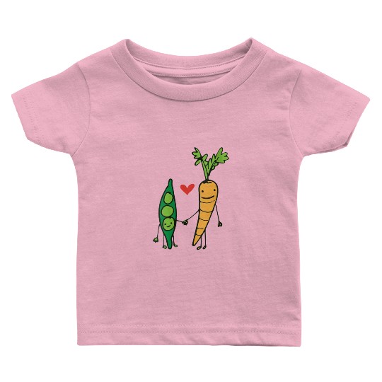 womens carrot and peas v neck Baby T Shirts