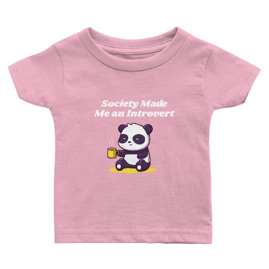 Handcrafted by Society Introvert Sayings Antisocia Baby T Shirts