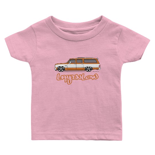 layinlow Burnt Orange Baby T Shirts