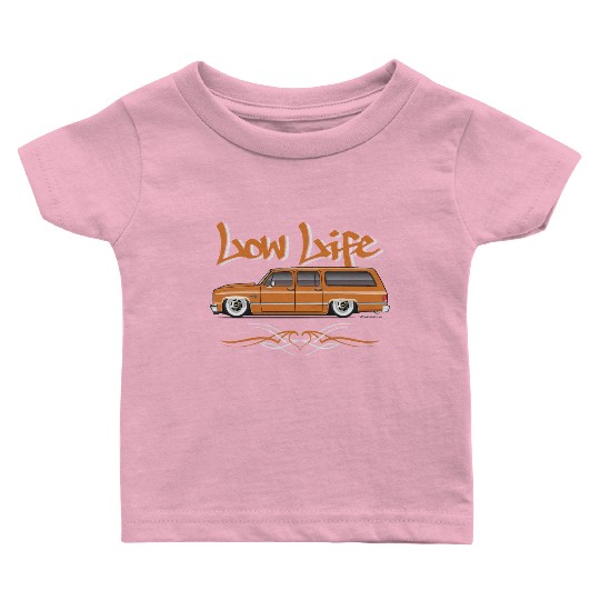 low life Burnt Orange Baby T Shirts