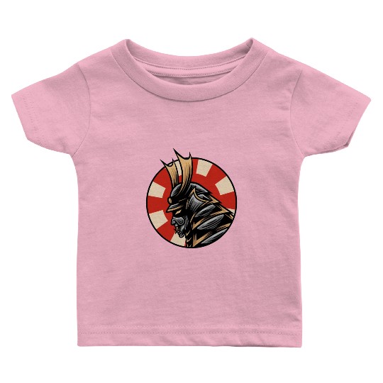 Bushido kabuki samurai japan graphic guntai mask Baby T Shirts