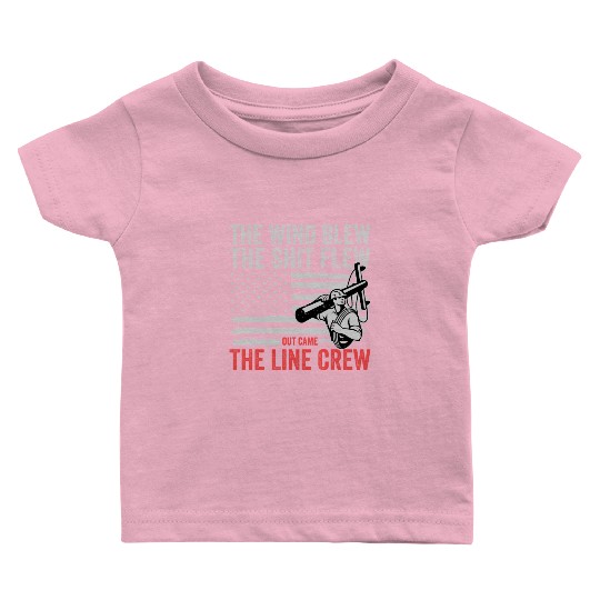 Funny Electrical Lineman Saying Thank A Lineman Baby T Shirts