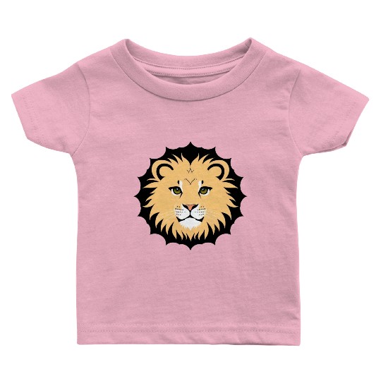 Royal Cartoon Lion - King of the Jungle 17 Baby T Shirts