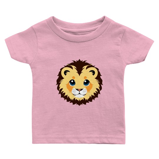 Royal Cartoon Lion - King of the Jungle 8 Baby T Shirts