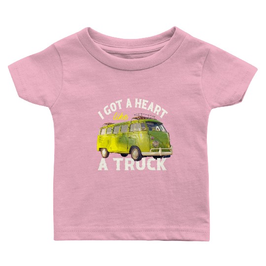 I Got A Heart Like A Truck Baby T Shirts