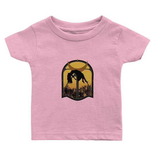 Abstract scary creepy woman Abstract scary creepy Baby T Shirts