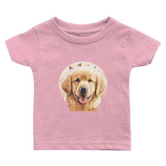 Golden Retriever Cute Flat-coated Retriever Golden Baby T Shirts