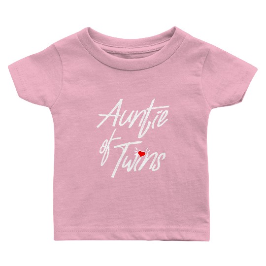 Auntie of Twins Newborn Baby Reveal Twin Baby T Shirts