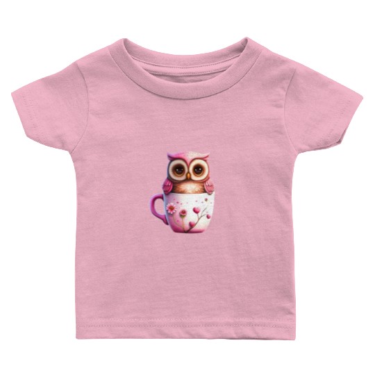 Owl Animal Cute Wild Bird Zoo Forest Nature Child Baby T Shirts