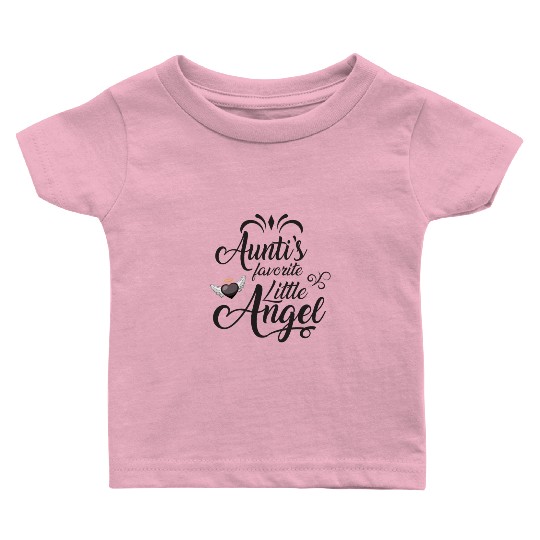 Aunti's Favorite Little Angel Baby T Shirts
