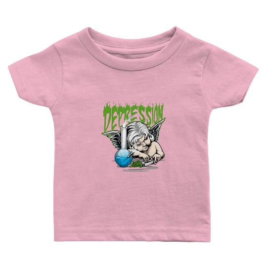 Depression Angel Baby T Shirts