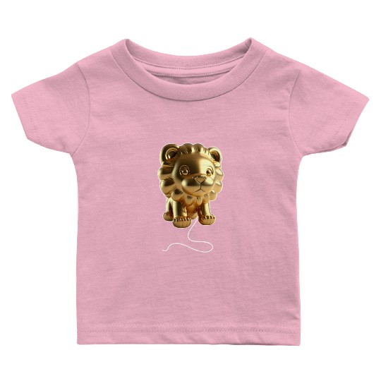 Lion Gold Balloon Baby T Shirts