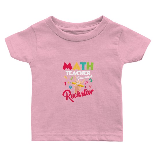 Math Teacher Summer Edition Education School Baby T Shirts
