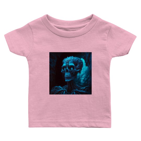 Glamour shot of a skeletal dark witch Baby T Shirts