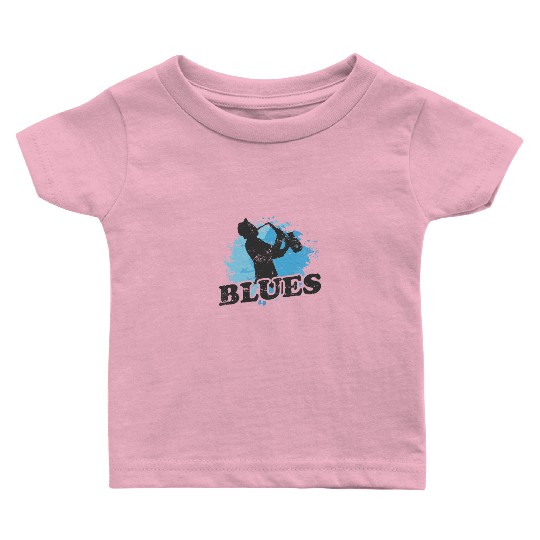 Blues Saxophone Music Trumpet Baby T Shirts